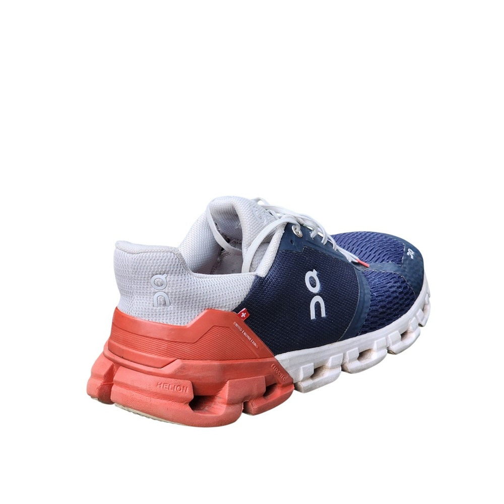 On Cloudflyer Navy Blue Orange Running Shoes Mens 11.5 21.99567 Sneaker - Picture 5 of 9
